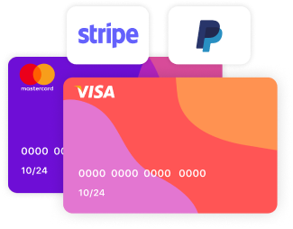 stripe och paypal betalningsmetoder på vetrina live e-handel