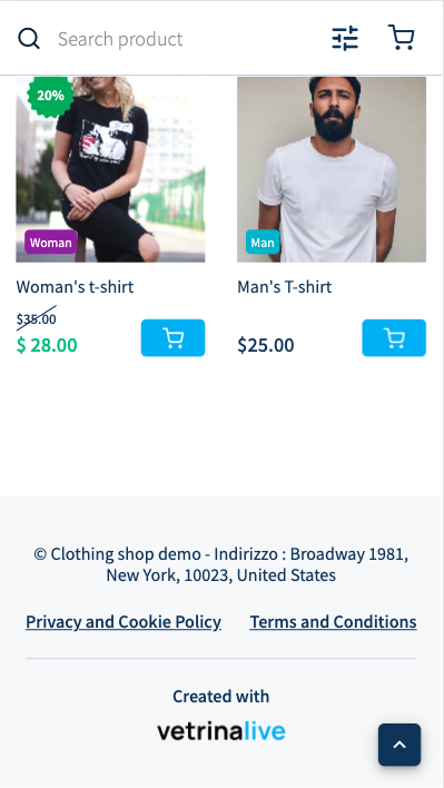 shop footer