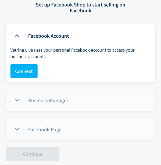 three steps procedure to create your facebook shop