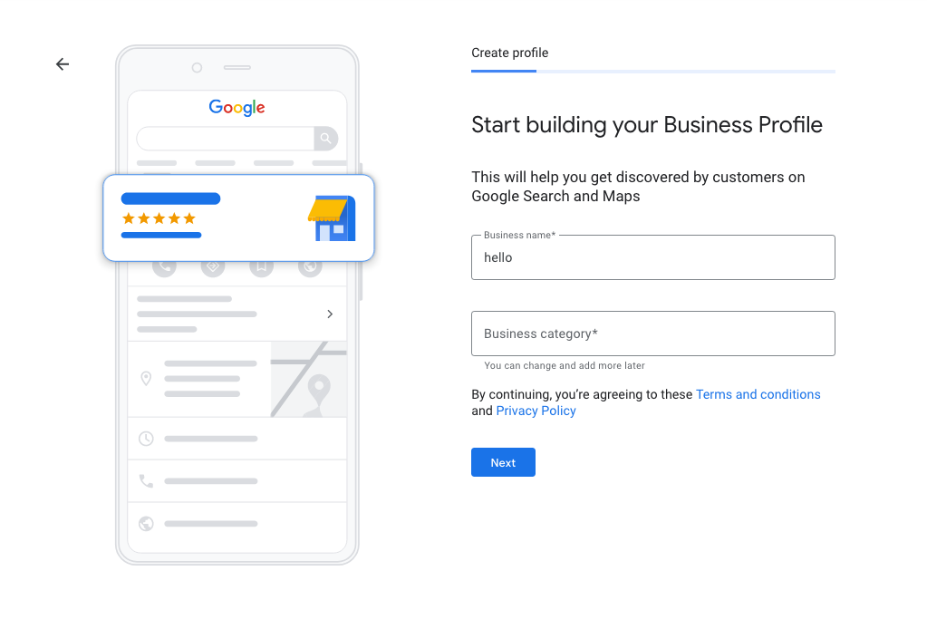 How to create your company profile on Google My Business