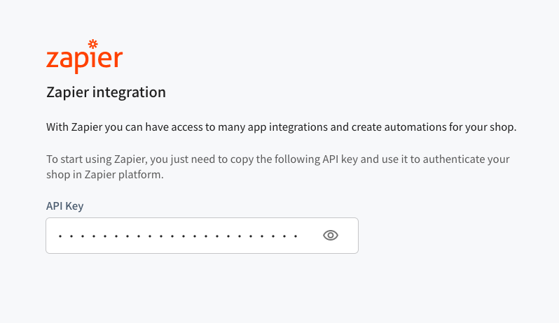 Zapier: automate your vetrinalive eCommerce today 1 zapier integration in vetrinalive with API key to authenticate