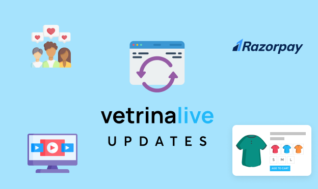 razorpay and new integrations coming on vetrinalive