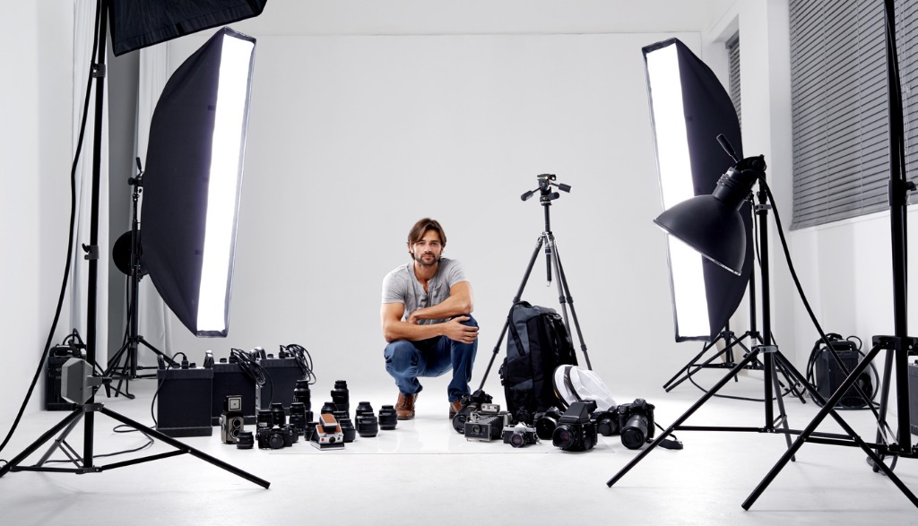 What equipment is used for product photography