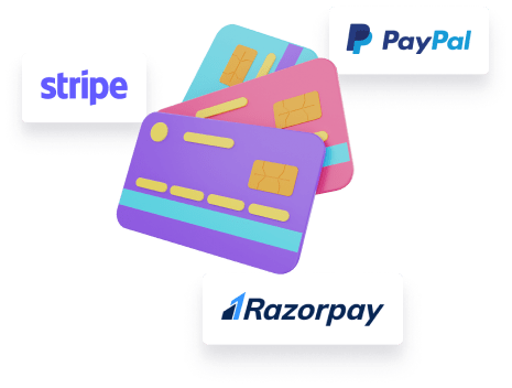 payments methods paypal stripe razorpay min