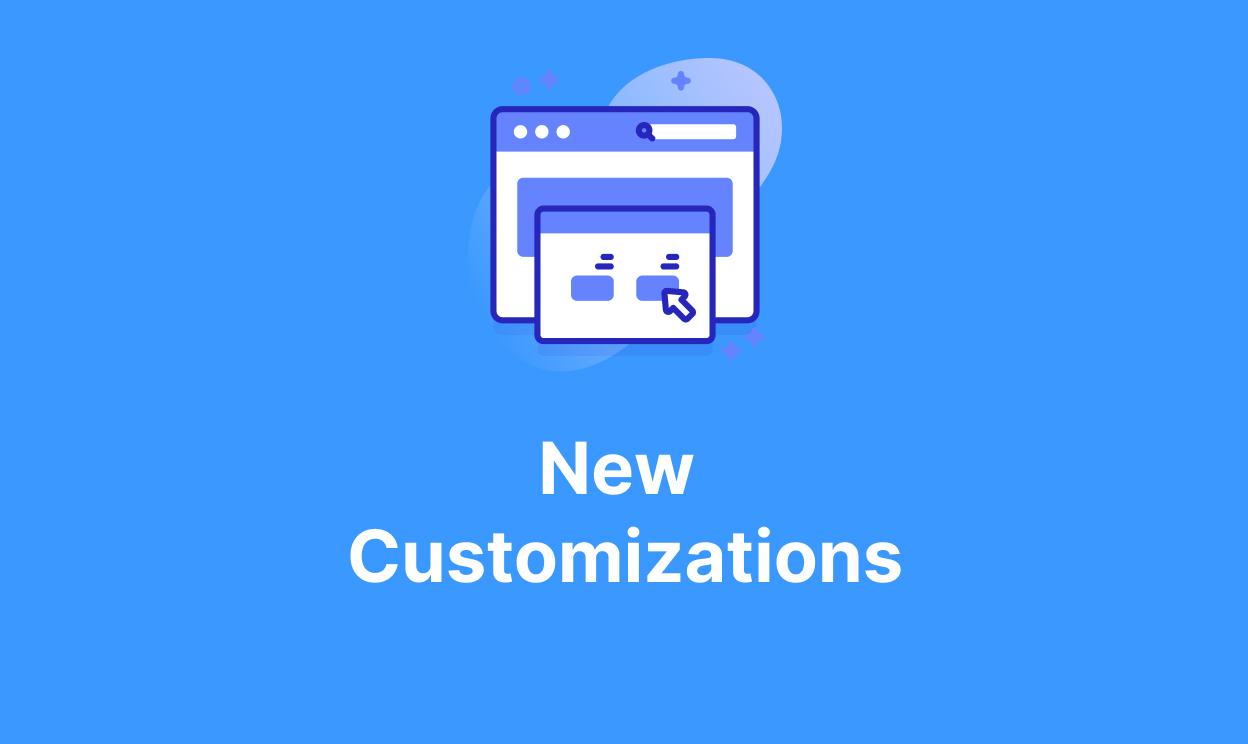 New customizations and favicon