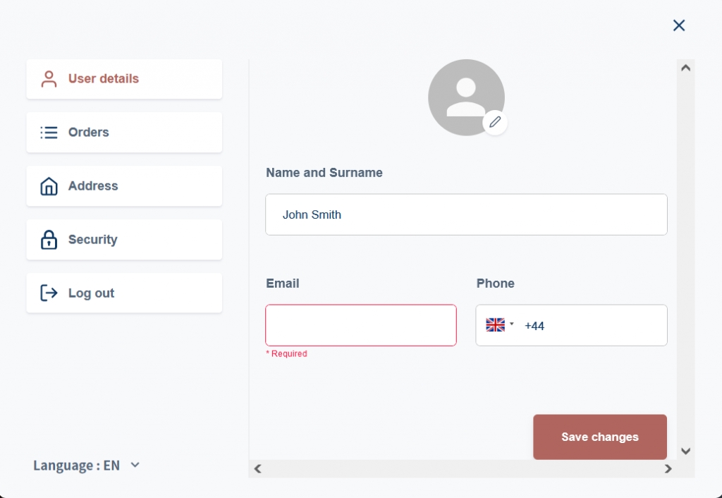 User Profile Improvements